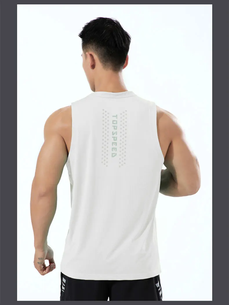 Man Runner Vest Training Bodybuilding Men Sleeveless T-shirts Fitness Clothes Male Sportswear Gym Running Top Outdoor Clothing