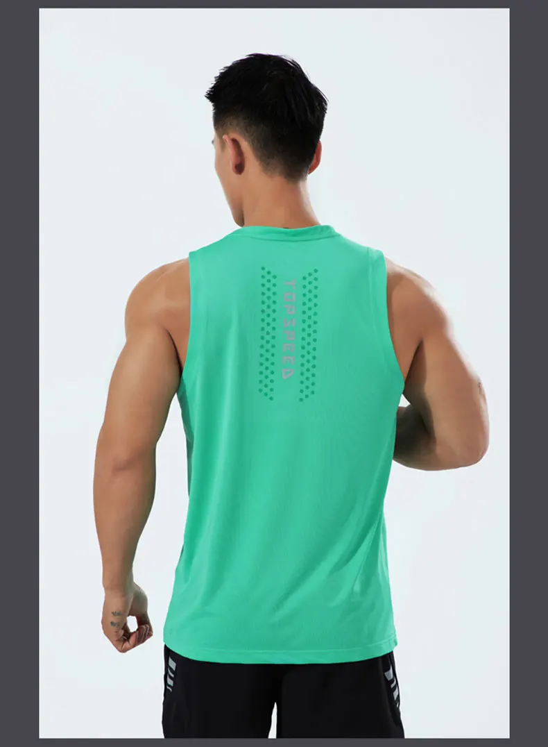 Man Runner Vest Training Bodybuilding Men Sleeveless T-shirts Fitness Clothes Male Sportswear Gym Running Top Outdoor Clothing