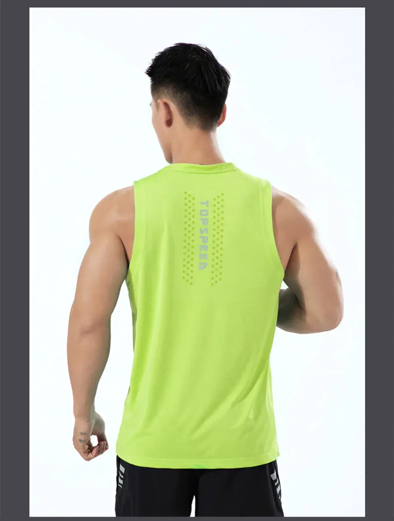 Man Runner Vest Training Bodybuilding Men Sleeveless T-shirts Fitness Clothes Male Sportswear Gym Running Top Outdoor Clothing