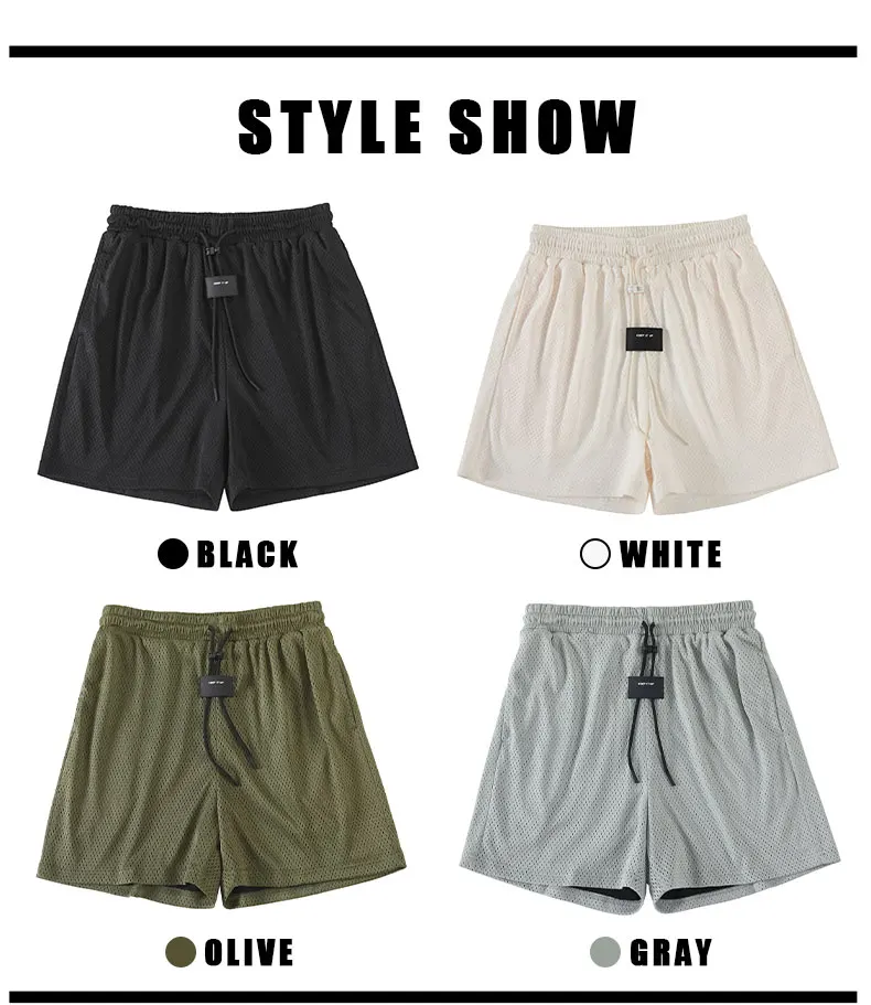 Men's American Sports Basketball Shorts Summer Loose Fitness Running Pants Mesh Comfortable and Breathable Scanties Jogging