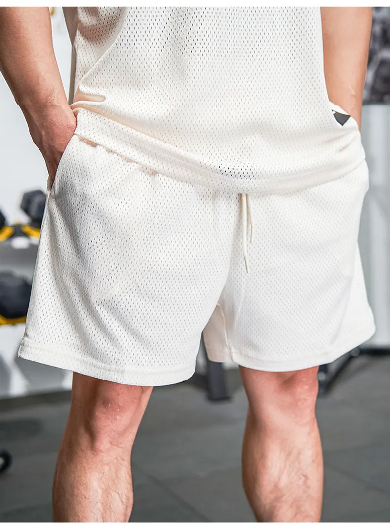 Men's American Sports Basketball Shorts Summer Loose Fitness Running Pants Mesh Comfortable and Breathable Scanties Jogging