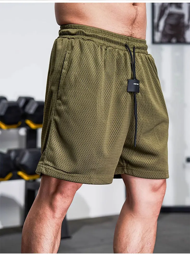 Men's American Sports Basketball Shorts Summer Loose Fitness Running Pants Mesh Comfortable and Breathable Scanties Jogging