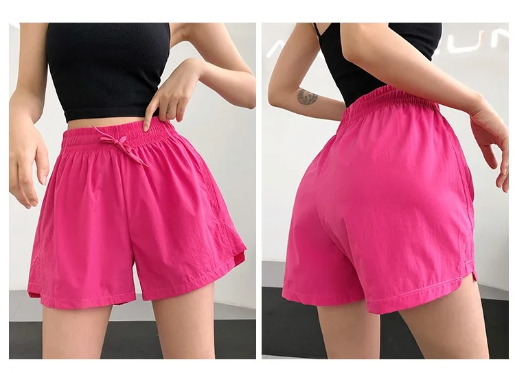 High Waist Sport Quick-Dry Athletic Shorts in Summer Sportswear Gym Yoga Wear Female Running Cycling Short Workout Clothes