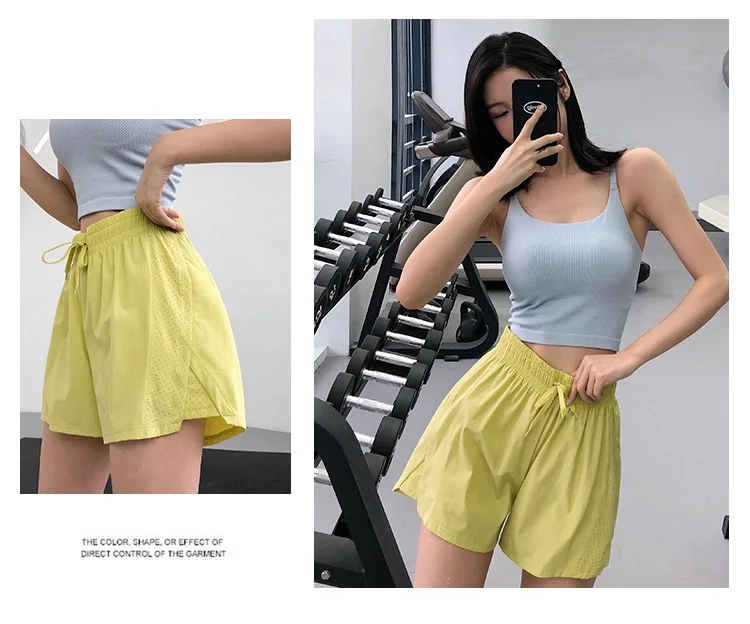 High Waist Sport Quick-Dry Athletic Shorts in Summer Sportswear Gym Yoga Wear Female Running Cycling Short Workout Clothes