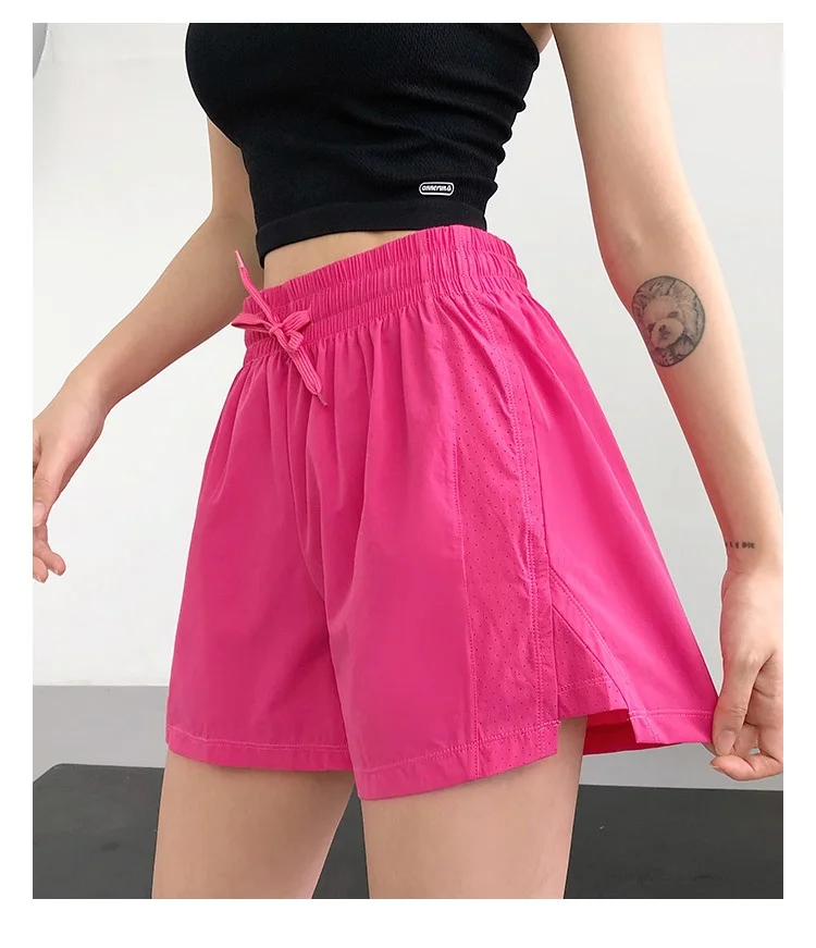High Waist Sport Quick-Dry Athletic Shorts in Summer Sportswear Gym Yoga Wear Female Running Cycling Short Workout Clothes