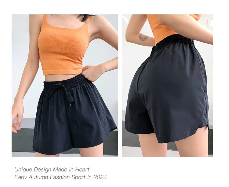 High Waist Sport Quick-Dry Athletic Shorts in Summer Sportswear Gym Yoga Wear Female Running Cycling Short Workout Clothes
