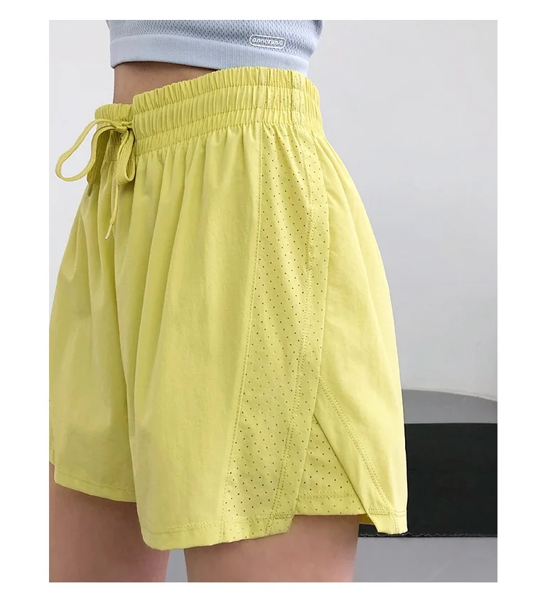 High Waist Sport Quick-Dry Athletic Shorts in Summer Sportswear Gym Yoga Wear Female Running Cycling Short Workout Clothes