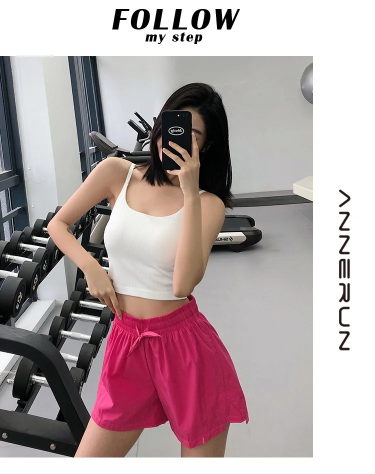 High Waist Sport Quick-Dry Athletic Shorts in Summer Sportswear Gym Yoga Wear Female Running Cycling Short Workout Clothes
