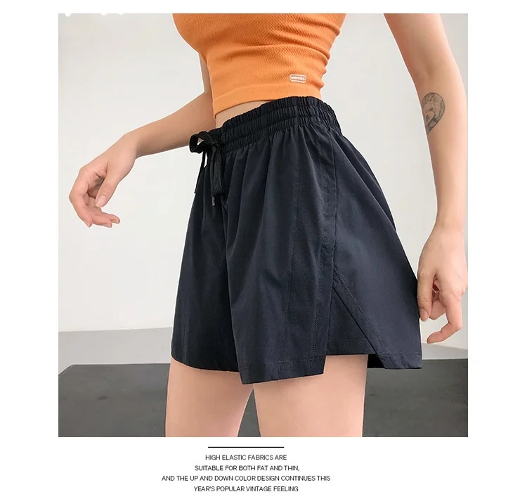 High Waist Sport Quick-Dry Athletic Shorts in Summer Sportswear Gym Yoga Wear Female Running Cycling Short Workout Clothes
