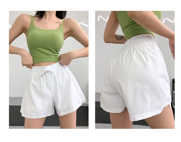 High Waist Sport Quick-Dry Athletic Shorts in Summer Sportswear Gym Yoga Wear Female Running Cycling Short Workout Clothes