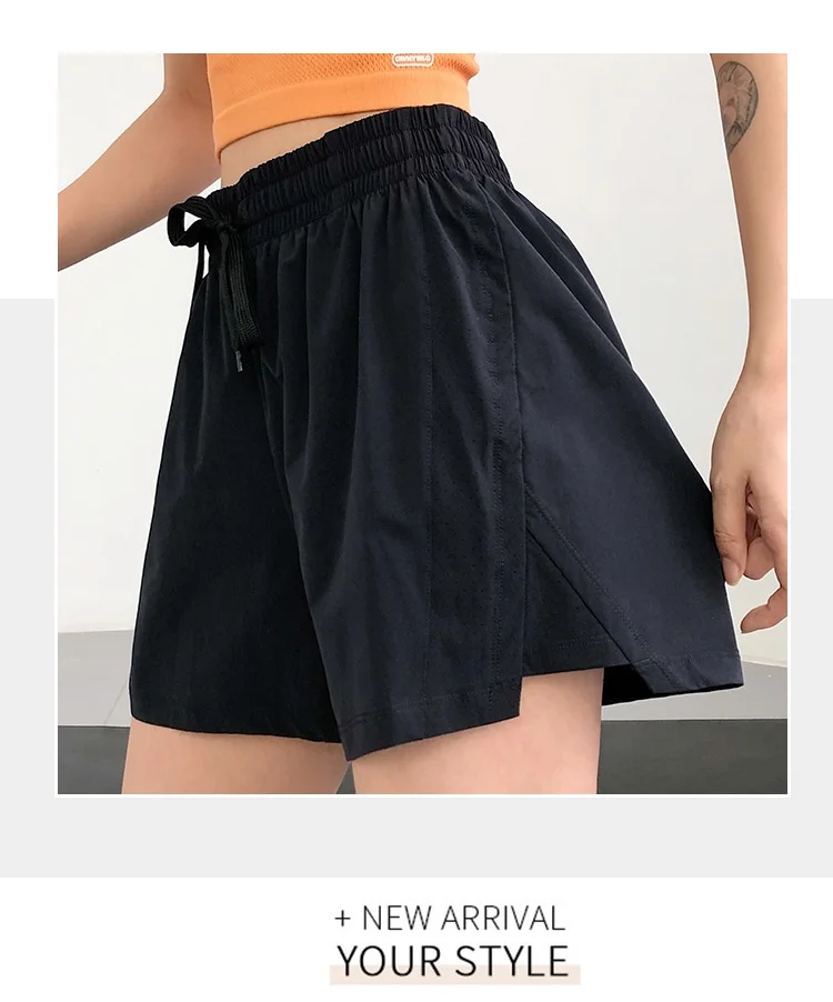 High Waist Sport Quick-Dry Athletic Shorts in Summer Sportswear Gym Yoga Wear Female Running Cycling Short Workout Clothes