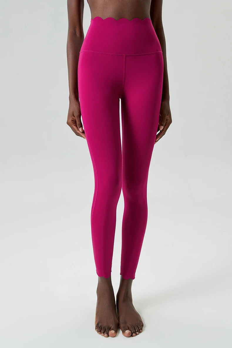 High Waist Sports Leggings Women Solid Color Stretchy Soft Yoga Pants Close Fit Breathable Gym Tights Female Running Sportswea