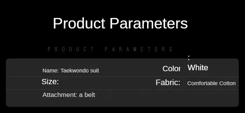 New Pattern Men's and Women's Taekwondo Clothing Long Sleeves Pure Cotton Taekwondo Clothing Training Clothing Wear-resistant