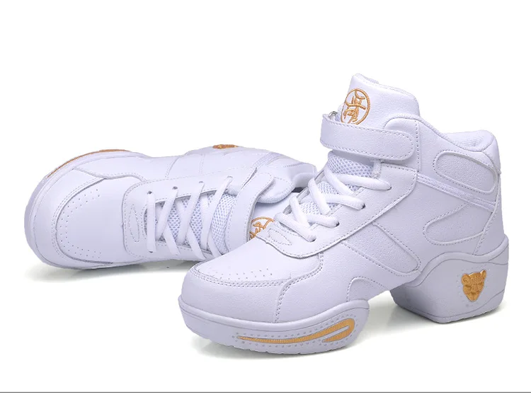 Dance Shoes Woman Ladies Modern Soft Outsole Jazz Sneakers Leather Breathable Lightweight Female Dancing Fitness Sport
