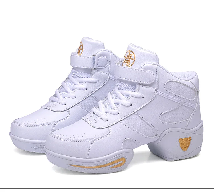 Dance Shoes Woman Ladies Modern Soft Outsole Jazz Sneakers Leather Breathable Lightweight Female Dancing Fitness Sport