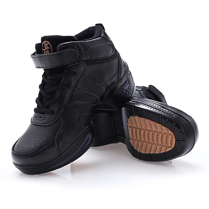 Dance Shoes Woman Ladies Modern Soft Outsole Jazz Sneakers Leather Breathable Lightweight Female Dancing Fitness Sport