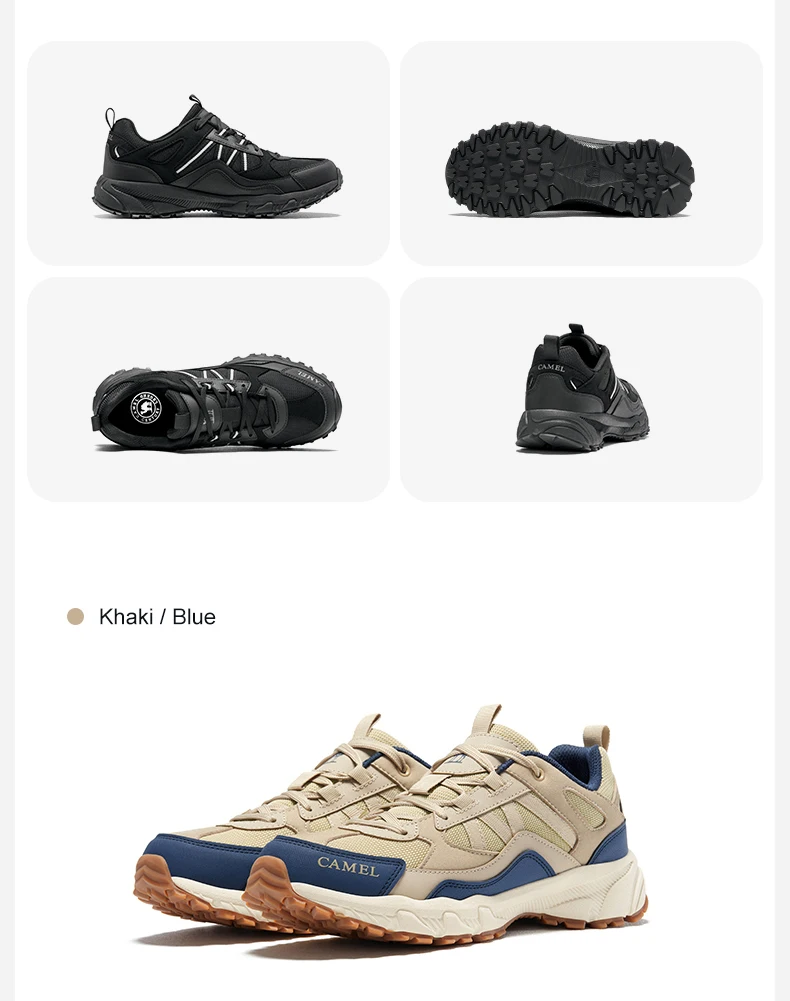 GOLDEN CAMEL Outdoor Hiking Shoes Male Sneakers Non-slip Wear-resistant Trekking Running Sports Shoes for Men 2023 Summer New