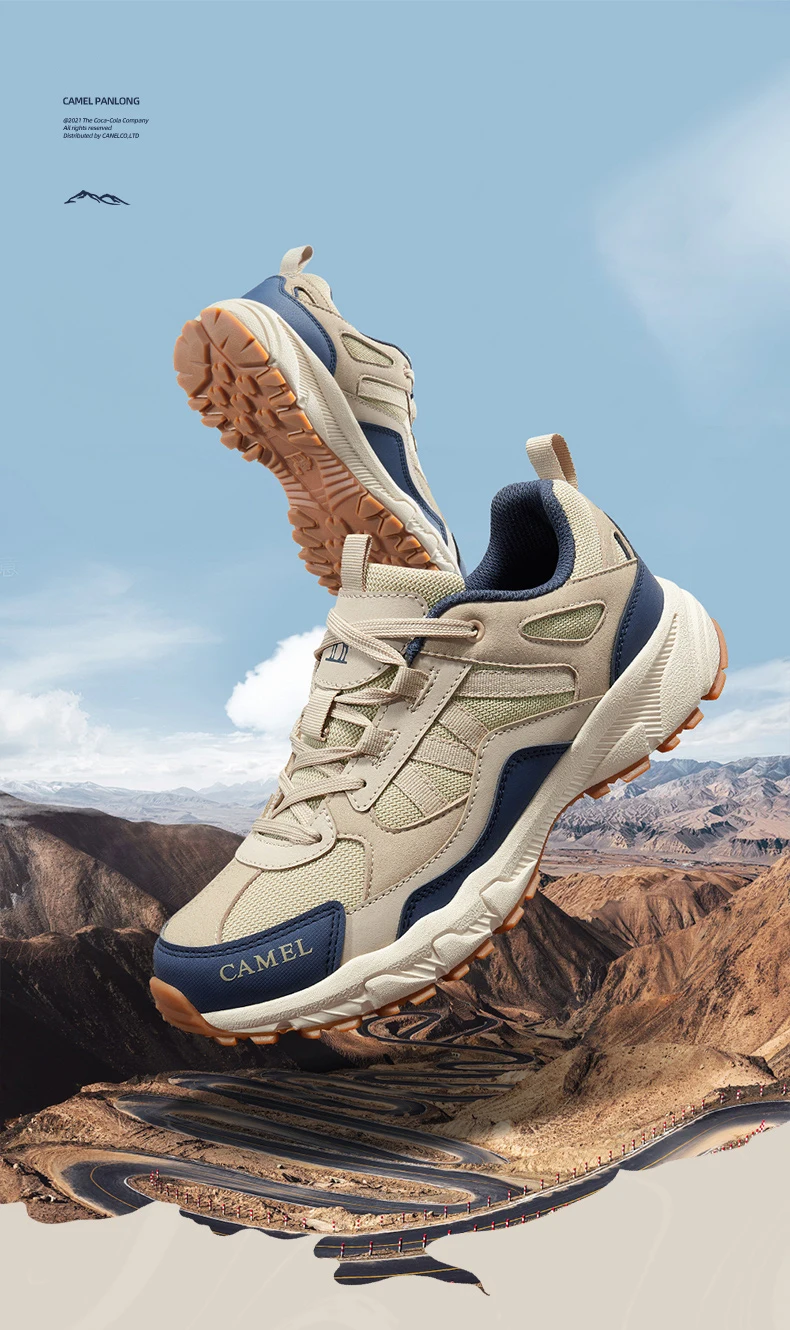 GOLDEN CAMEL Outdoor Hiking Shoes Male Sneakers Non-slip Wear-resistant Trekking Running Sports Shoes for Men 2023 Summer New