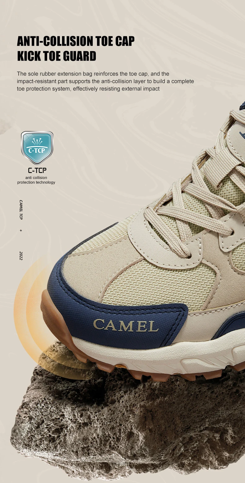 GOLDEN CAMEL Outdoor Hiking Shoes Male Sneakers Non-slip Wear-resistant Trekking Running Sports Shoes for Men 2023 Summer New