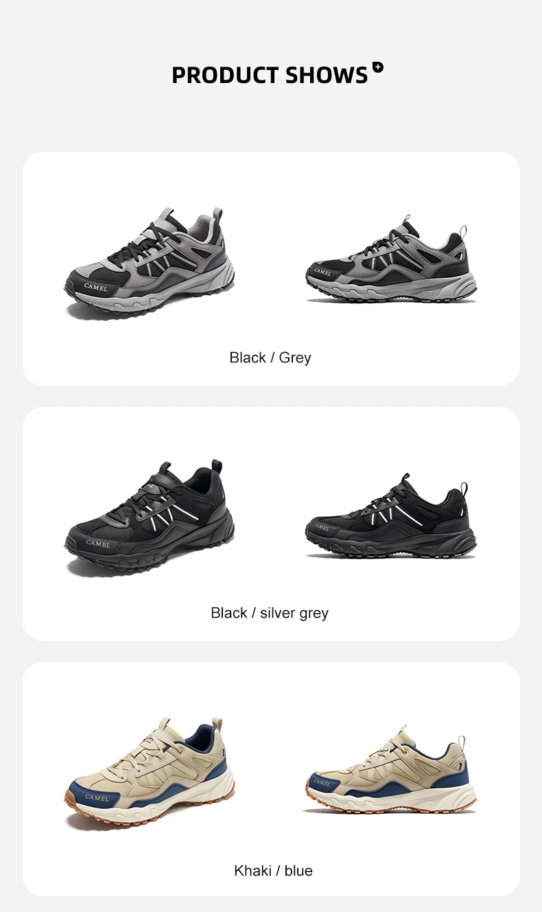 GOLDEN CAMEL Outdoor Hiking Shoes Male Sneakers Non-slip Wear-resistant Trekking Running Sports Shoes for Men 2023 Summer New
