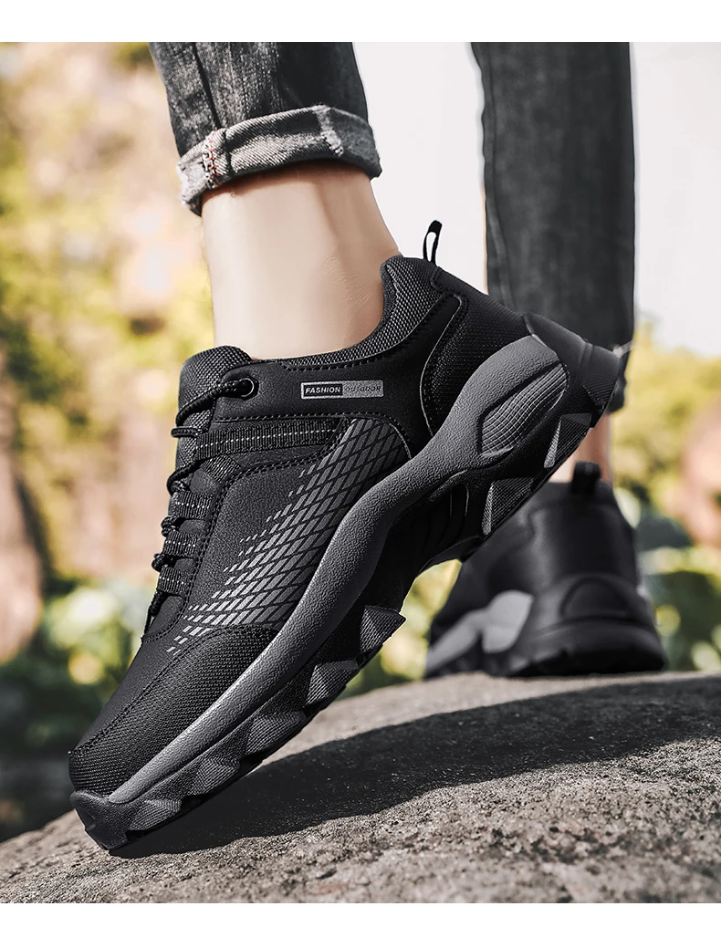 Men Sneakers Hiking Shoes For Men Outdoor Mountain Boots Climbing Sneakers Autumn Winter Shoes