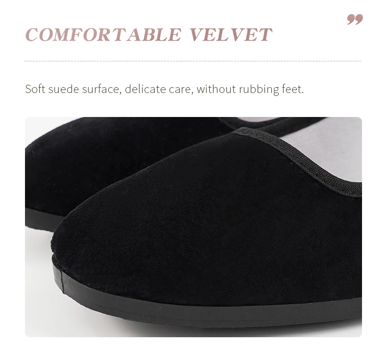 Teen Girls Dance Grading Exams Specialized Dance Shoes Women Ethnic Dance Black Cloth Shoes
