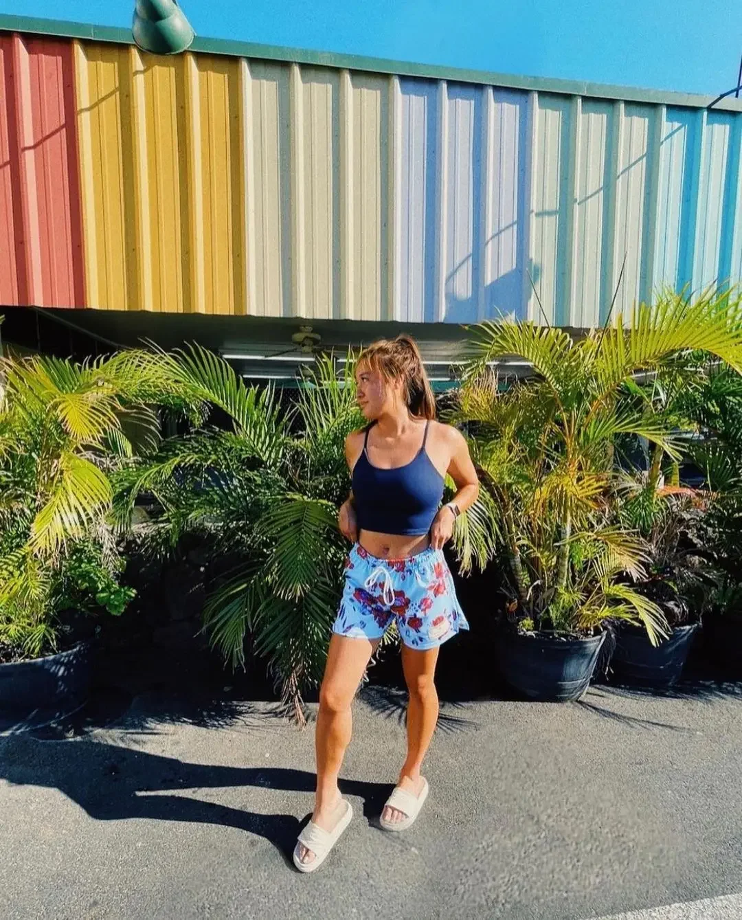 2025 Summer New Men's/Women's Fitness Shorts Oil Painting Style Sports Mesh Shorts Basketball Training Knee Quarter Short Pants