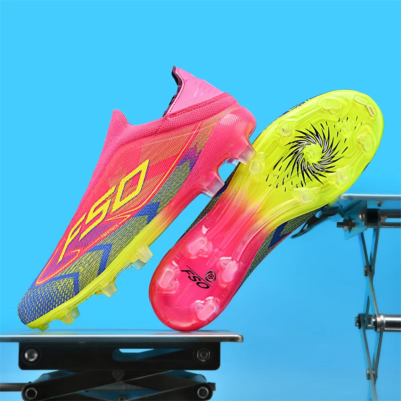 New Men's Soccer Shoes Grass Adult Fg Turf Futsal Comfortable Football Boots Ultralight Sport Indoor Non-Slip Training Cleats