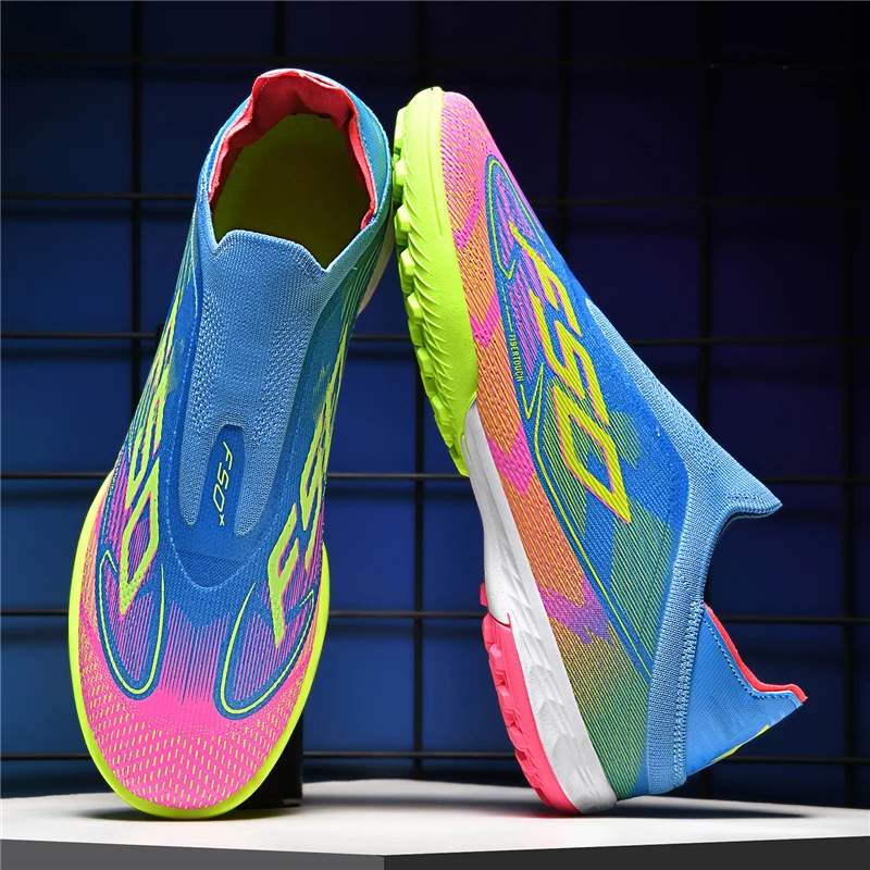 New Men's Soccer Shoes Grass Adult Fg Turf Futsal Comfortable Football Boots Ultralight Sport Indoor Non-Slip Training Cleats