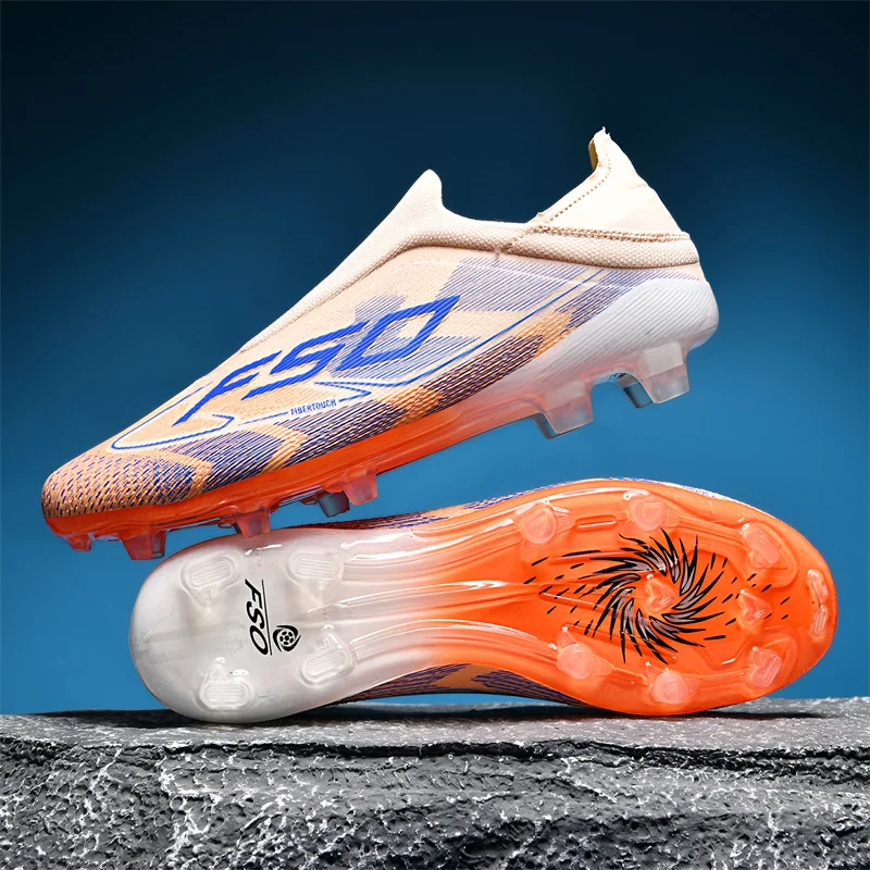 New Men's Soccer Shoes Grass Adult Fg Turf Futsal Comfortable Football Boots Ultralight Sport Indoor Non-Slip Training Cleats