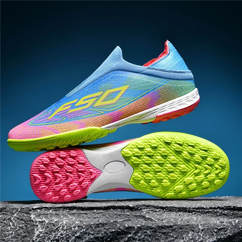 New Men's Soccer Shoes Grass Adult Fg Turf Futsal Comfortable Football Boots Ultralight Sport Indoor Non-Slip Training Cleats
