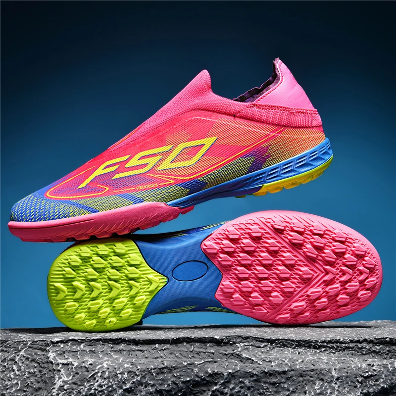 New Men's Soccer Shoes Grass Adult Fg Turf Futsal Comfortable Football Boots Ultralight Sport Indoor Non-Slip Training Cleats