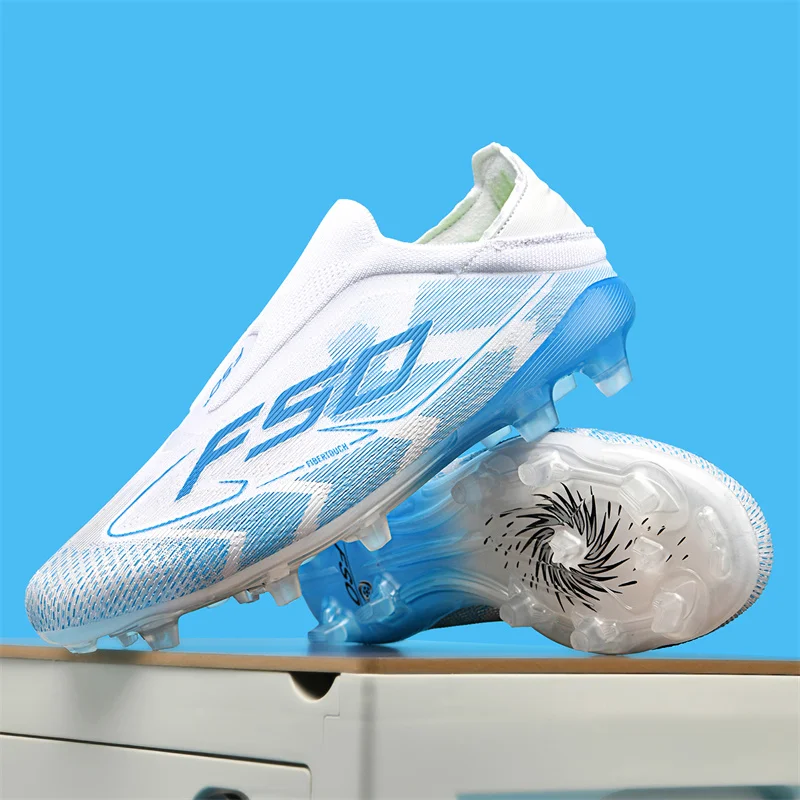 New Men's Soccer Shoes Grass Adult Fg Turf Futsal Comfortable Football Boots Ultralight Sport Indoor Non-Slip Training Cleats