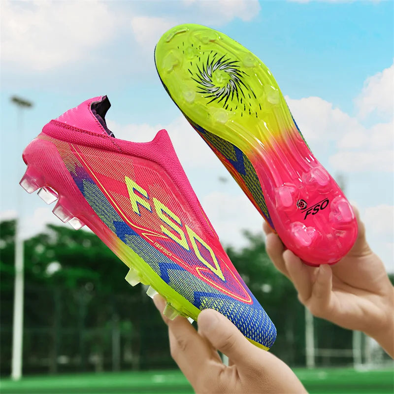 New Men's Soccer Shoes Grass Adult Fg Turf Futsal Comfortable Football Boots Ultralight Sport Indoor Non-Slip Training Cleats