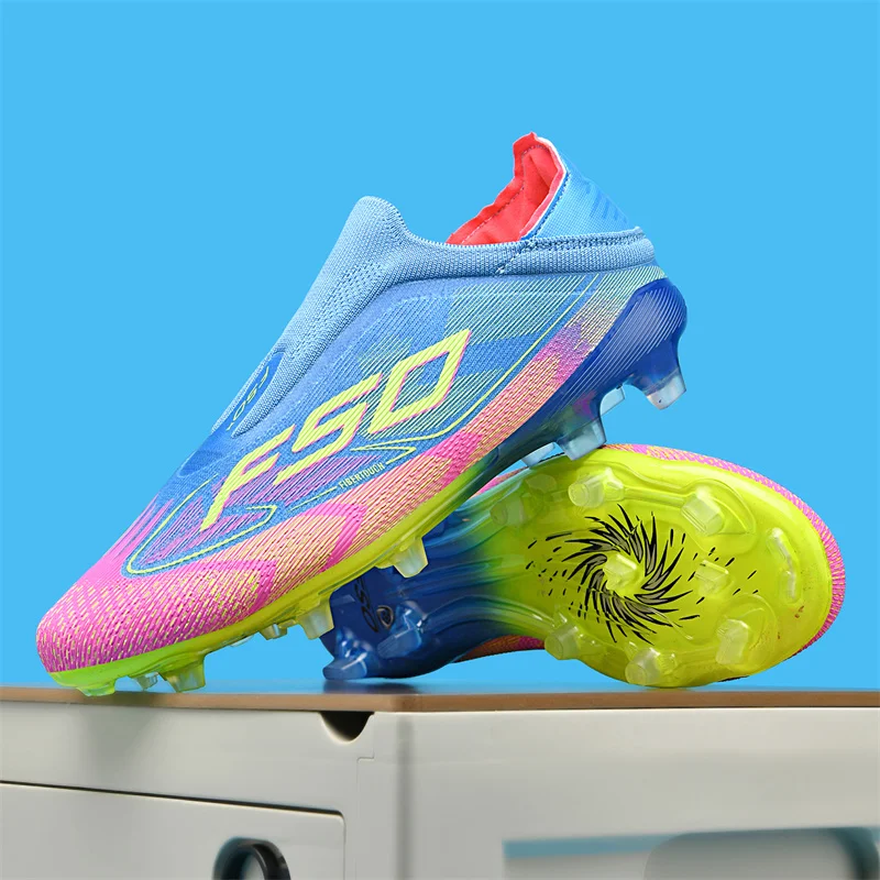 New Men's Soccer Shoes Grass Adult Fg Turf Futsal Comfortable Football Boots Ultralight Sport Indoor Non-Slip Training Cleats