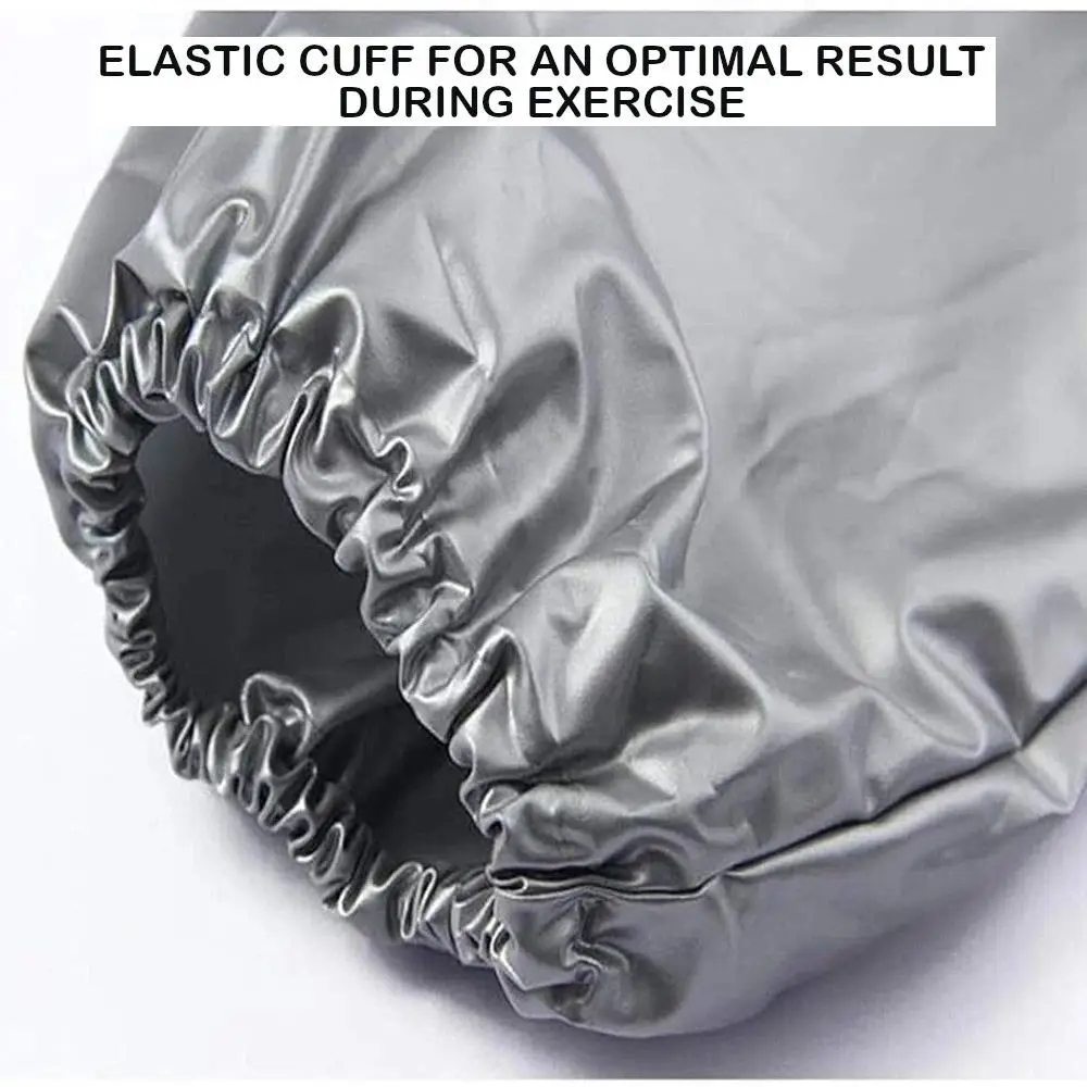 Sport Suit Men Women PVC Sauna Suit Long Sleeve Elastic Waist Summer Men's Top Pants Set Sweat Suit Weight Loss Fitness Clothing