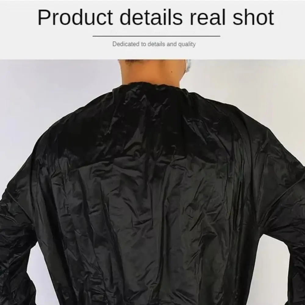 Sport Suit Men Women PVC Sauna Suit Long Sleeve Elastic Waist Summer Men's Top Pants Set Sweat Suit Weight Loss Fitness Clothing