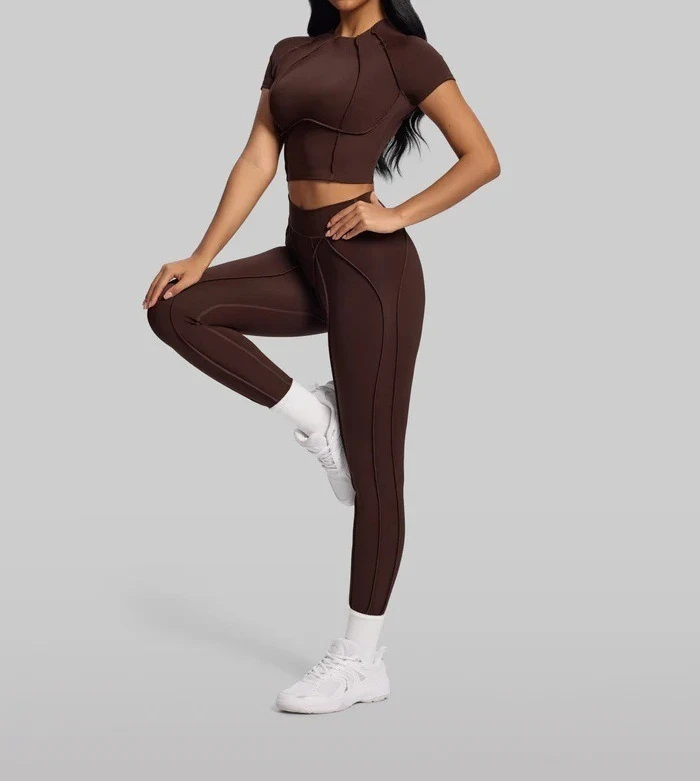 Women Yoga Sport T Shirts Fitness Running Clothes Short Sleeve Yoga Shirt Gym Top Active Wear Quick-Dry Workout Tops Leggings