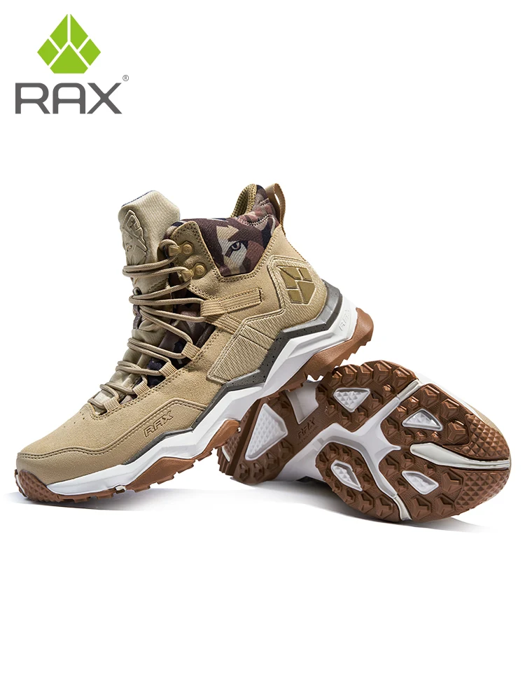 RAX2025 Autumn/Winter Waterproof, Warm, Non-Slip Hiking and Mountaineering Shoes for Camping