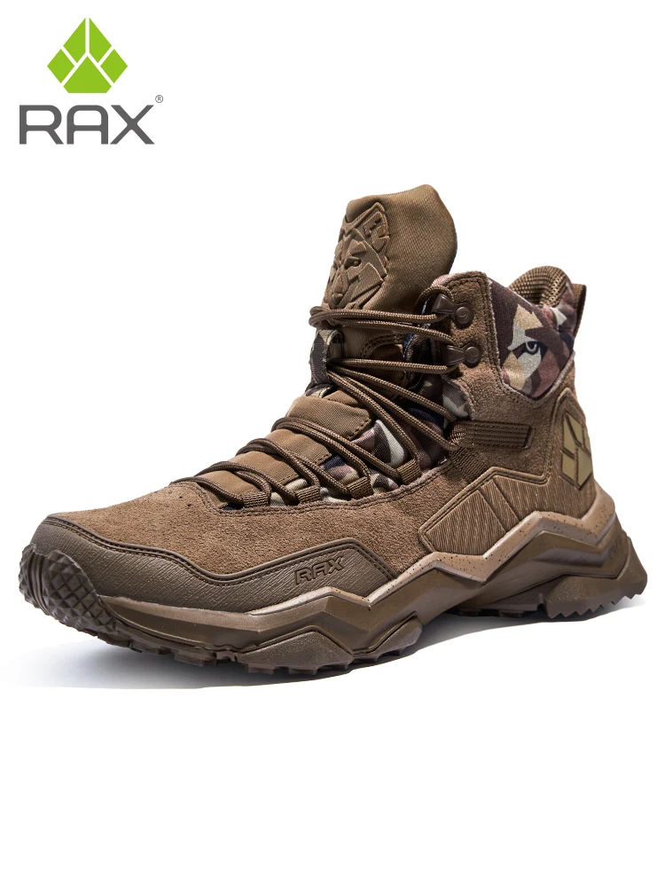 RAX2025 Autumn/Winter Waterproof, Warm, Non-Slip Hiking and Mountaineering Shoes for Camping
