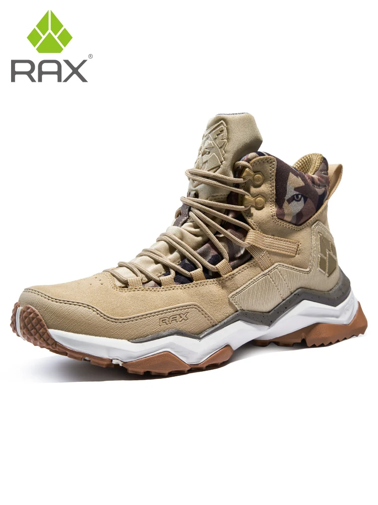 RAX2025 Autumn/Winter Waterproof, Warm, Non-Slip Hiking and Mountaineering Shoes for Camping