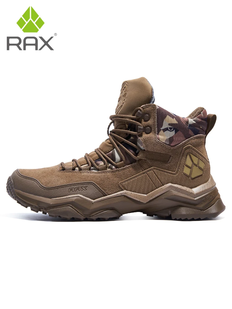 RAX2025 Autumn/Winter Waterproof, Warm, Non-Slip Hiking and Mountaineering Shoes for Camping