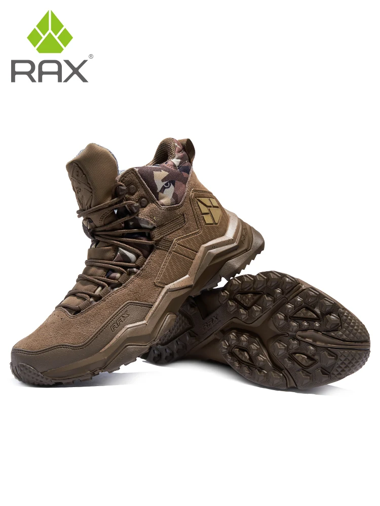 RAX2025 Autumn/Winter Waterproof, Warm, Non-Slip Hiking and Mountaineering Shoes for Camping