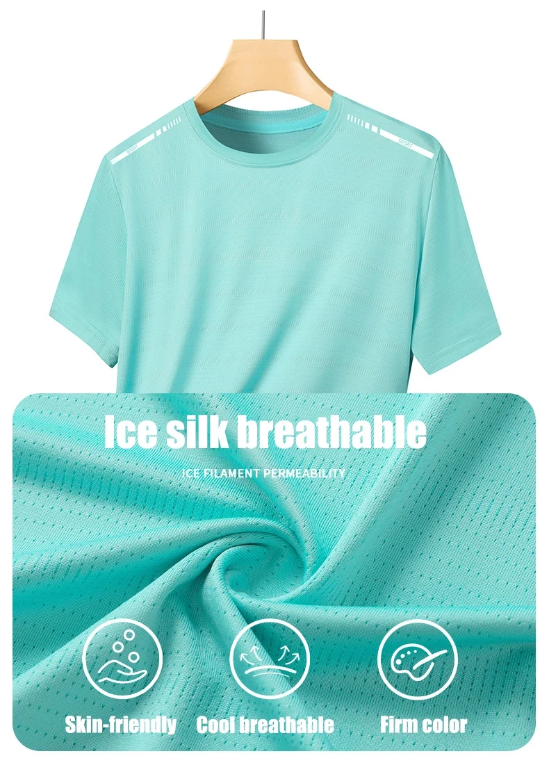 CHRLCK US/EU Size Women Mesh Short Sleeves Street Jogging Fitness Solid Color Breathable T-shirt Women Reflective Strip T-shirt