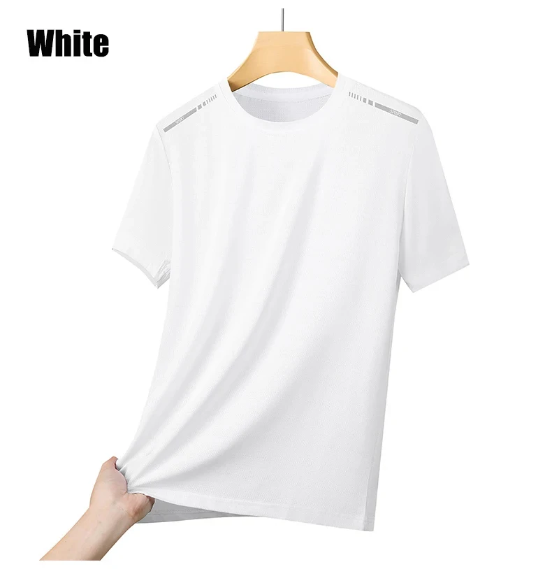 CHRLCK US/EU Size Women Mesh Short Sleeves Street Jogging Fitness Solid Color Breathable T-shirt Women Reflective Strip T-shirt