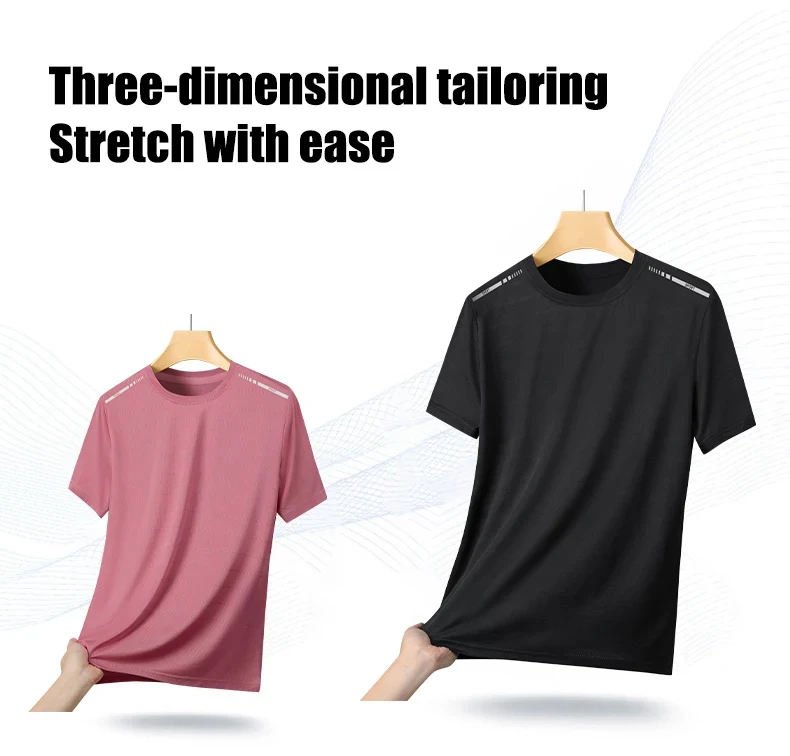 CHRLCK US/EU Size Women Mesh Short Sleeves Street Jogging Fitness Solid Color Breathable T-shirt Women Reflective Strip T-shirt
