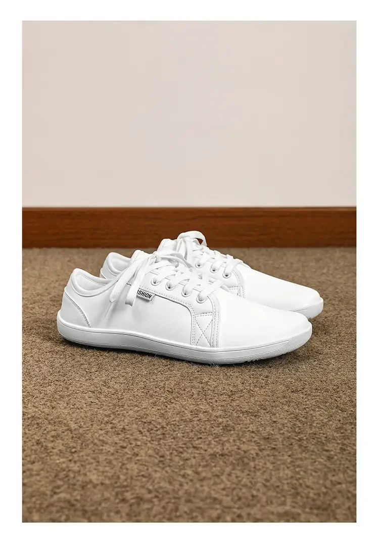 Minimalist Shoe Size 37-48 Men's and Women's Wide Toe Barefoot Casual Artificial Leather Lightweight Walking Sports Shoes