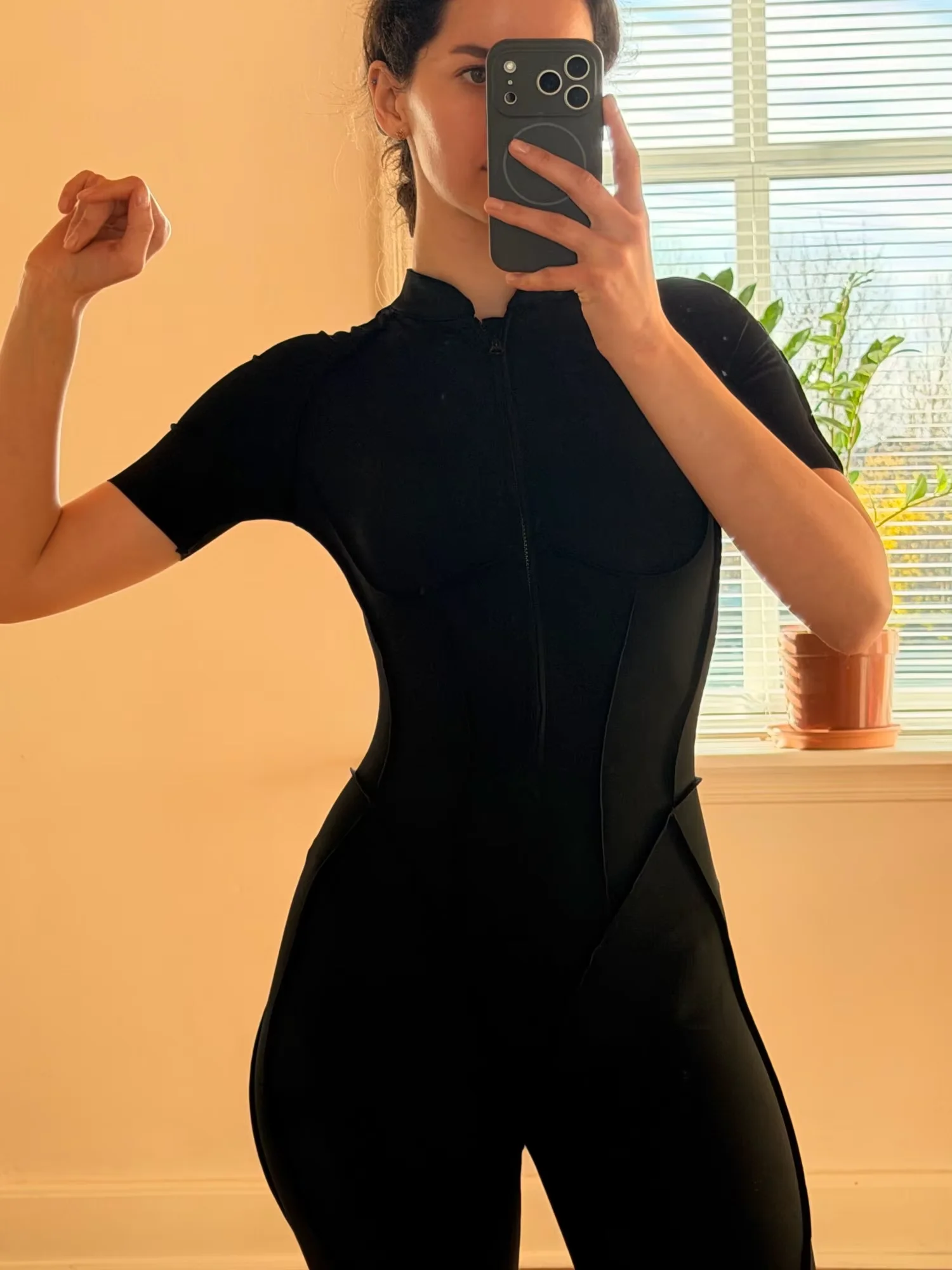 Zipper Short-sleeved Yoga Sports Fitness Jumpsuits Sets Without Chest Pad Tight Bodysuits Shorts Gym Workout Clothes for Women