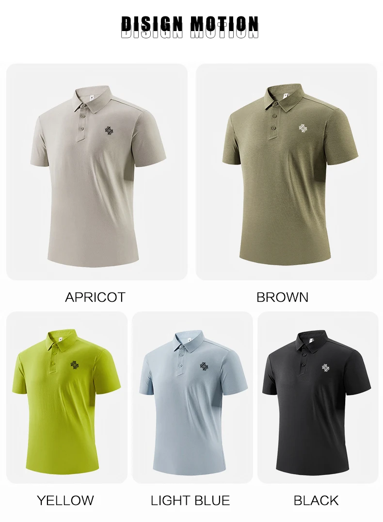 SBWL Summer New High-Quality Men's Sports POLO Shirts and Fashion Casual Short-Sleeved T-Shirts Tops