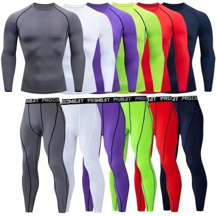 Running Tights Men Shorts Sports Leggings Compression Pants Jogging Fitness Gym Long Trousers Men Yoga Skinny Shorts Slim Summer